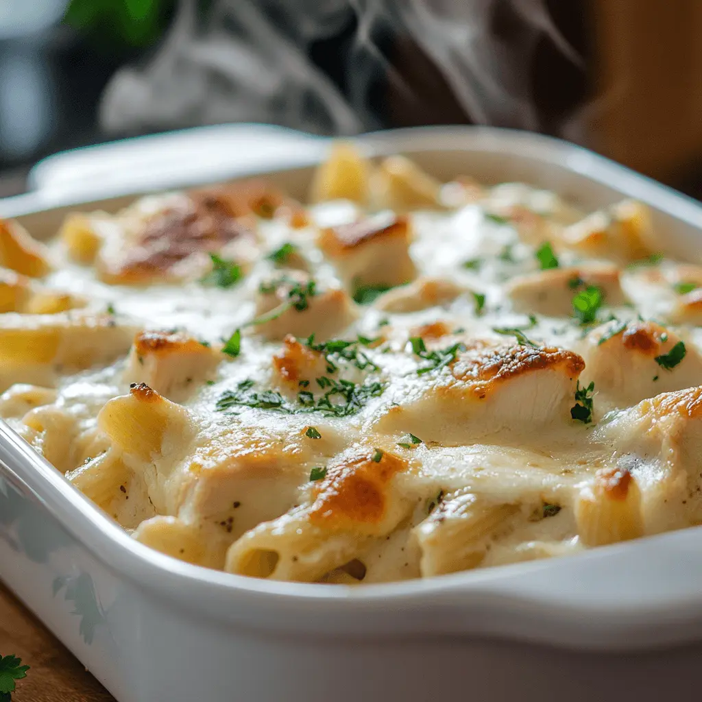 Chicken Alfredo Casserole